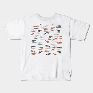 Greyhound Pattern Kids T-Shirt